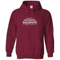 I'm Not Psychopath I'm A High-Functioning Sociopath Do Your Research Classic Unisex Kids and Adults Pullover Hoodie For Sherlock TV Show Fans